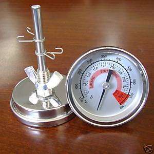 GRILL SMOKER BBQ BARBECUE THERMOMETER TEMP GAUGE  