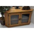   Furniture International 46 Corner TV Stand in Distressed Rustic Oak