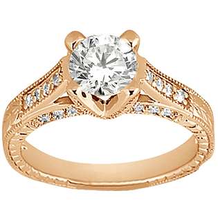   Band 18k Rose Gold  Allurez Jewelry Rings Wedding & Anniversary