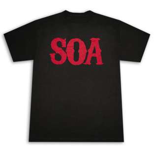 Sons Of Anarchy SOA Jax In Action Black Graphic Tee Shirt  Clothing 