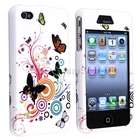 new white autumn flower rubber hard case cover car charger