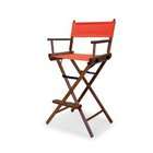 Telescope Casual Heritage Bar Height Director Chair, Orange with 