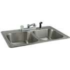 Stainless Steel Topmount Double bowl Kitchen Sink and 