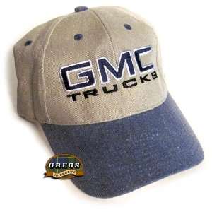  GMC Trucks Hat Cap Khaki/Blue (Apparel Clothing 