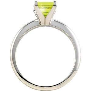   Gold Ring with Fancy Greenish Yellow Diamond 1/4 carat Brilliant cut