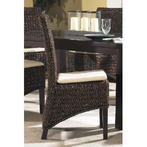  Barbados Seagrass Dining Chair Dark Furniture & Decor