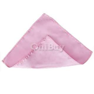 Mens Italian Square Wedding Plain Solid Handkerchief Pocket Hanky 