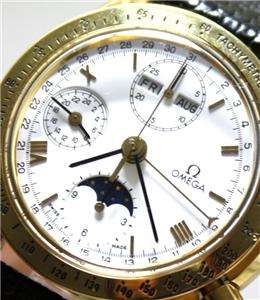 Up for auction is this perfect Yellow Gold “Triple Date Moon Phase 