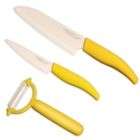 Laguna Cutlery Malibu 3 piece Ceramic Knife Set with 4 Paring, 5.5 