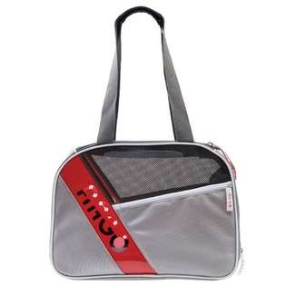   City Pet Medium Airline Approved Pet Carrier in Gray with White Trim