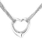 West Coast Jewelry Stainless Steel Multi Chain Heart Necklace with 