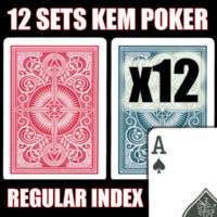ONE DOZEN KEM Playing Cards ARROW WIDE sz Reg Index  