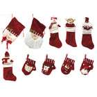 CMI 10 Piece Red Classics Christmas Stocking and Novelty Gift Bag Set