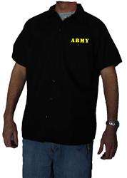 Authentic DICKIES ARMY Work Shirt Brand New Short Sleeve Button Up 