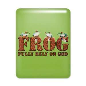  iPad Case Key Lime FROG Fully Rely On God 