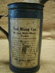 Vintage Maytag Oil Mixing Can  Antique Oiler Old Iowa  