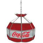 Trendy Best Quality Coca Cola Vintage 16 inch Glass Lamp   Red White 