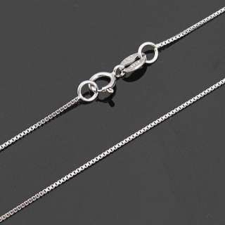 Italy 15.75 inch 925 sterling silver Box chain necklace  