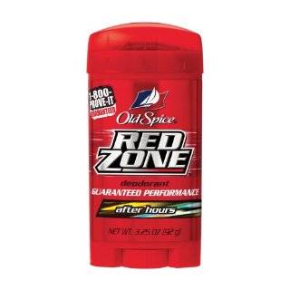 Old Spice Deodorant Red Zone, After Hours, 3.25 Ounce Boxes (Pack of 6 