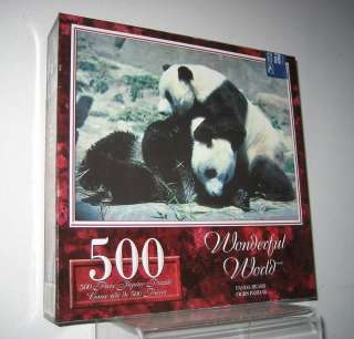 WONDERFUL WORLD PANDA BEARS 500pc JIGSAW PUZZLE NEW  