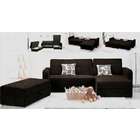  brown microfiber sectional sofa can convert to a sleeper with storage