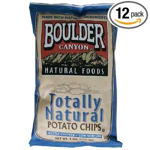 Boulder Potato Chips, 5 Ounce Bags (Pack of 12)  Grocery 