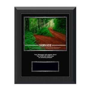   Service Path Gunmetal Individual Award Plaque 