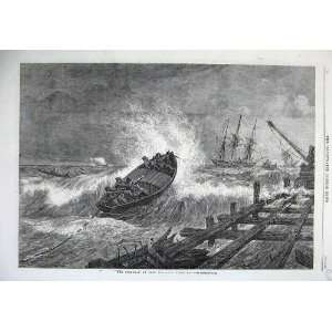  1866 Fine Art Surf Boat Port Elizabeth Algoa Bay Ships 
