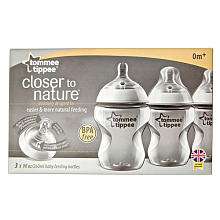 Tommee Tippee 3 Pack Closer to Nature Bottle 9oz   Tommee Tippee 
