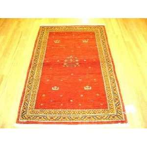    3x5 Hand Knotted Gabbeh Persian Rug   54x33
