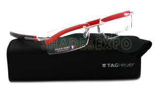 NEW Tag Heuer Eyeglasses TH 8110 RED 002 TRENDS AUTH  