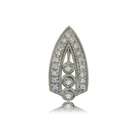 pendants diamond pendant 10k white gold 3 stone antique inspired