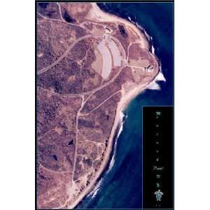    Montauk Point, New York satellite map/print 24x36