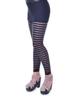   Comfortable Basic Candy Striped Pants Tights Leggings Bottoms  