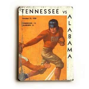  Univeristy of Tennessee VS Alabama Wood Sign (9 x 12 