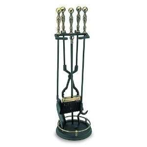   Hearth Fireplace 32 Inch Tall Tool Set on Round Base
