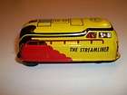 A0441 The Streamliner 1960s LUPOR NY USA Tin Friction Powered Train 