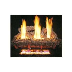  Peterson 24 Inch Forest Oak See Thru Vent Free Gas Log Set 