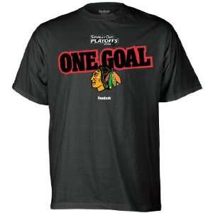 Chicago Blackhawks 2009 One Goal T Shirt  Sports 