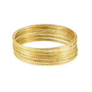    Gold 18 Stacked Bracelet Bangle Set You Accessorize Jewelry