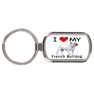  I Love My French Bulldog Key Chain