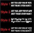 Jeep decals, Swim Tags and Decals items in Wreckless Designs store on 