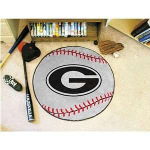  Georgia Bulldogs NCAA Baseball Round Floor Mat (29) G 