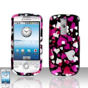  Pink Red White Multi Color Heart Rubberized Snap on Hard 