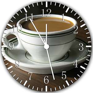 New a Cup of Coffee wall clock Room Decor #154 Fast shipping  