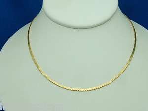 15 Inch 14k Yellow Gold S Link Necklace 2.10mm  