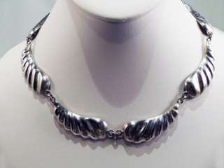 Vintage Taxco Mexico Sterling Silver Necklace  