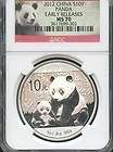   OZ .999 FINE SILVER CHINESE PANDAS IN CAPSULES 2009 2010 2011 2012