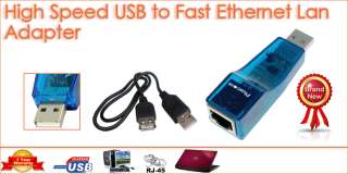USB 2.0 TO Fast Ethernet Network RJ45 Adapter Converter  