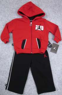 Nike Air Jordan Boys Hoodie Hooded Sweatsuit 2 Piece Set Jumpman23 